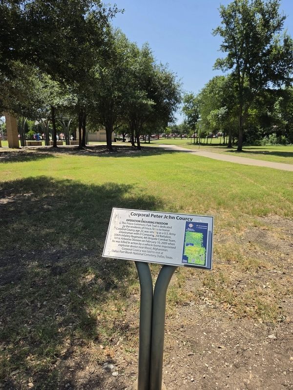 Corporal Peter John Courcy Marker. Click for full size. Corporal Peter John Courcy Marker image. Click for full size.