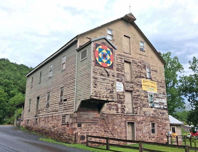 Burnt Cabins Grist Mill and Property Marker image. Click for full size.
