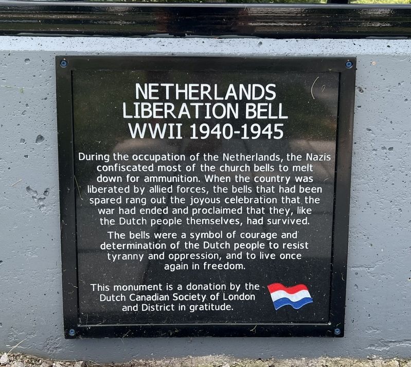 Netherlands Liberation Bell Marker. Click for full size. Netherlands Liberation Bell Marker image. Click for full size.