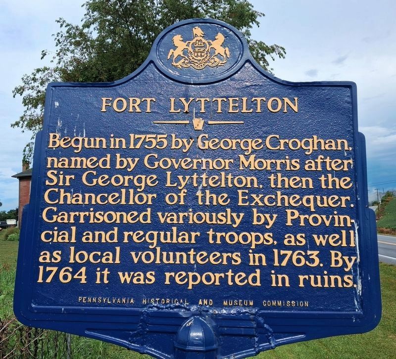 Fort Lyttelton Marker. Click for full size. Fort Lyttelton Marker image. Click for full size.