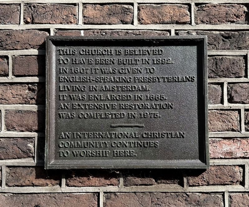 English Reformed Church Marker image. Click for full size.