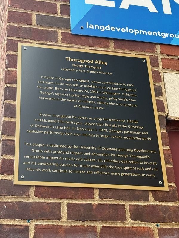 Thorogood Alley Marker image. Click for full size.