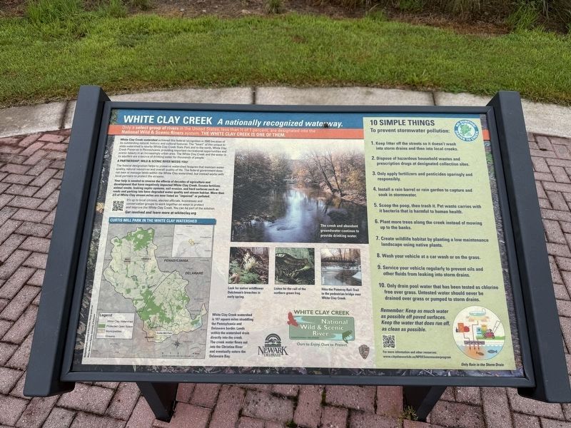 White Clay Creek Marker image. Click for full size.