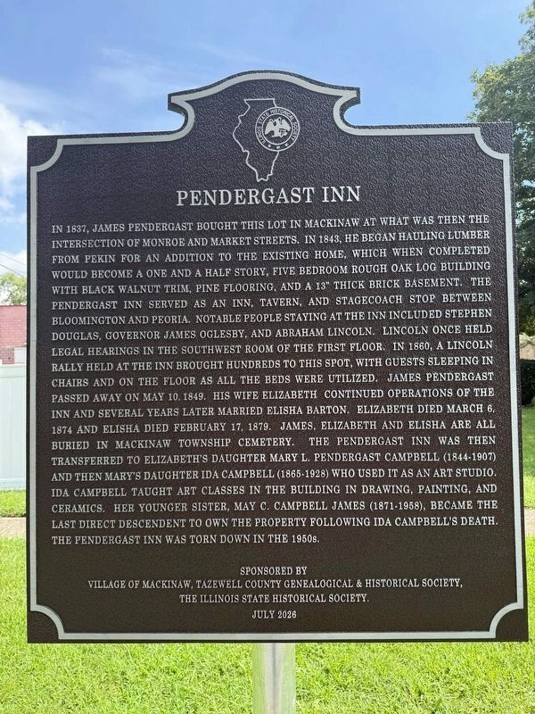 Pendergast Inn Marker image. Click for full size.