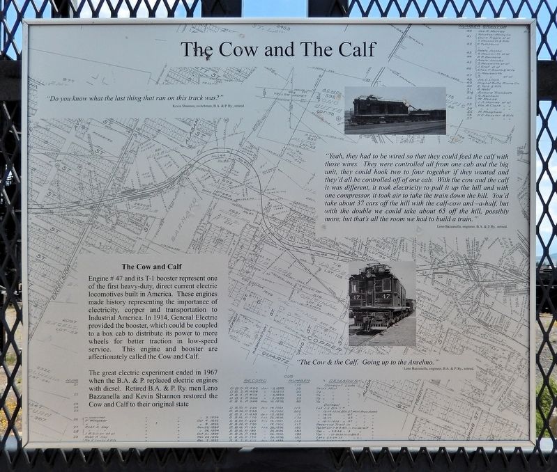 The Cow and The Calf Marker image. Click for full size.