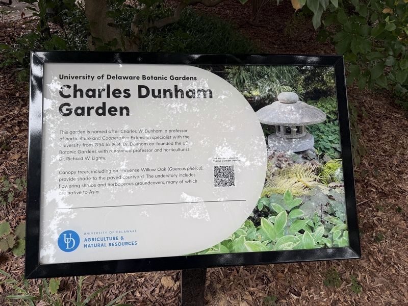 Charles Dunham Garden Marker. Click for full size. Charles Dunham Garden Marker image. Click for full size.