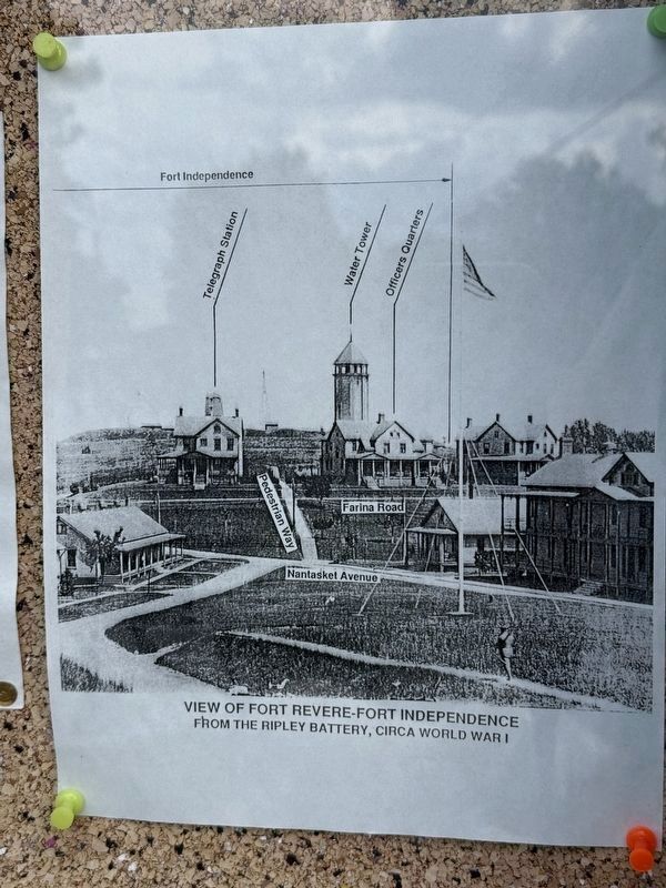 A View of Fort Revere circa WWI. Click for full size. A View of Fort Revere circa WWI image. Click for full size.