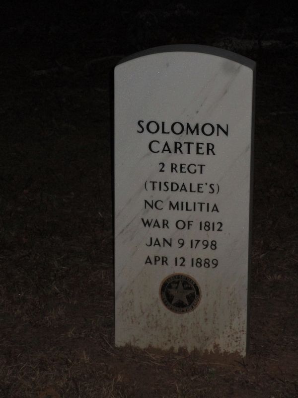 War of 1812 Veteran grave marker. Click for full size. War of 1812 Veteran grave marker image. Click for full size.
