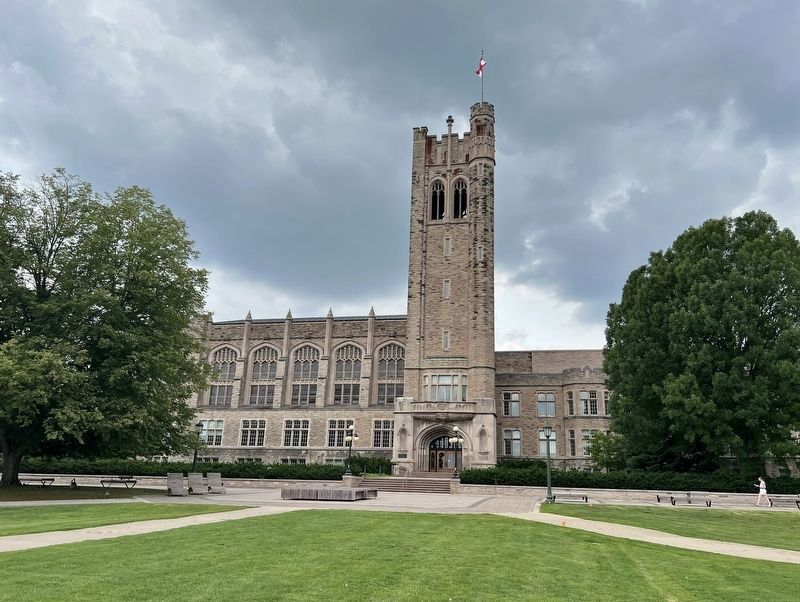 Western University (the University of Western Ontario) University College in 2026 image. Click for full size.