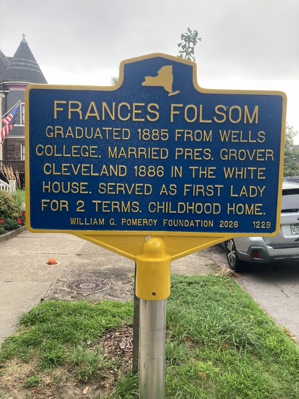Frances Folsom Marker. Click for full size. Frances Folsom Marker image. Click for full size.