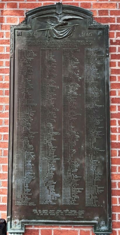 Fulton County Civil War Memorial Honor Roll image. Click for full size.