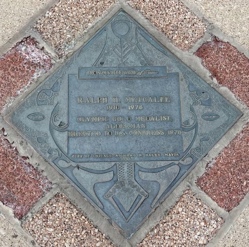Ralph H. Metcalfe Marker image. Click for full size.