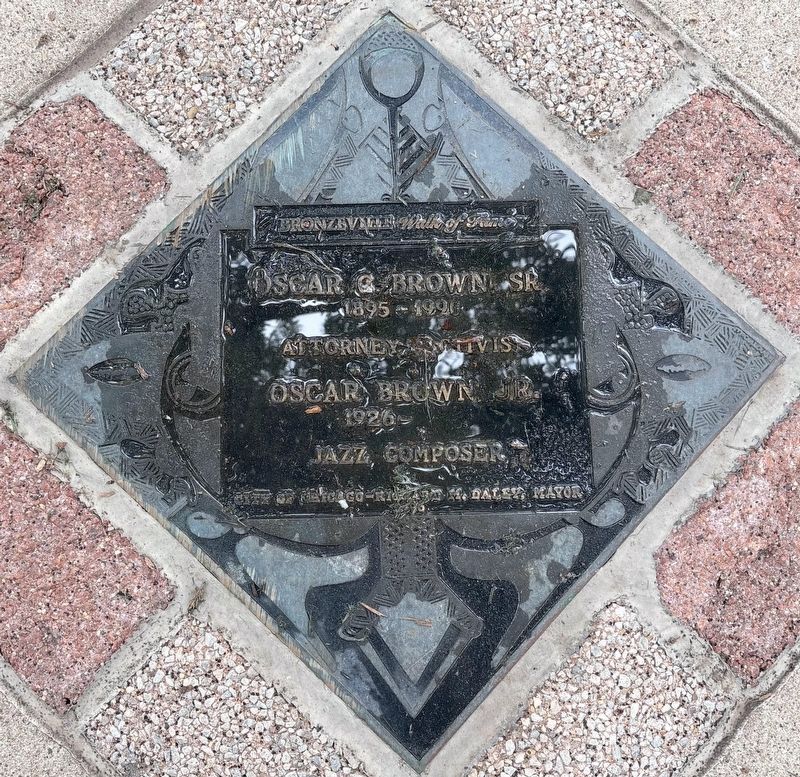 Oscar G. Brown, Sr. / Oscar Brown, Jr. Marker image. Click for full size.