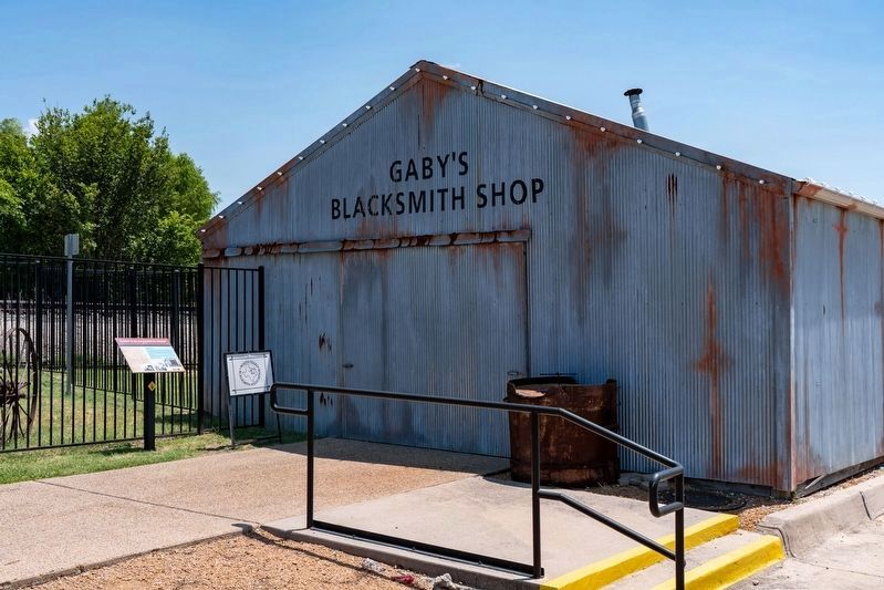 Gaby’s Blacksmith Shop Marker. Click for full size. Gaby’s Blacksmith Shop Marker image. Click for full size.