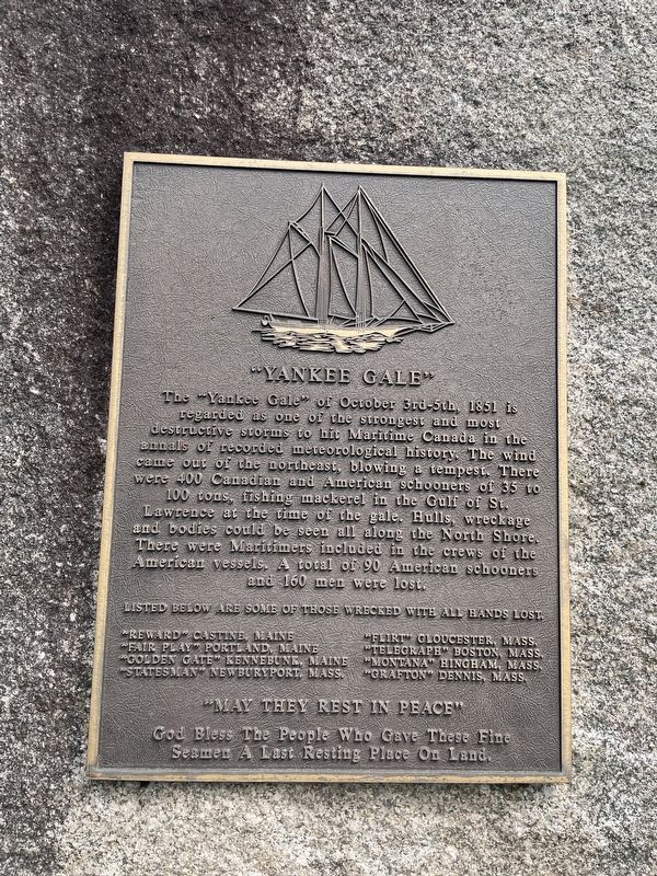 Yankee Gale Marker image. Click for full size.