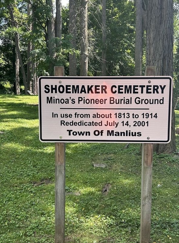 Shoemaker Cemetery Marker image. Click for full size.