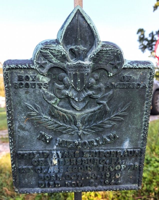 Philip Evans Kriechbaum BSA Memorial Marker. Click for full size. Philip Evans Kriechbaum BSA Memorial Marker image. Click for full size.