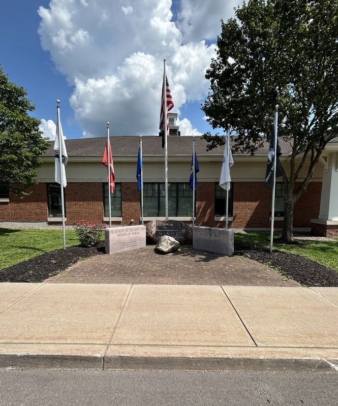 Minoa Veterans Memorial Marker. Click for full size. Minoa Veterans Memorial Marker image. Click for full size.