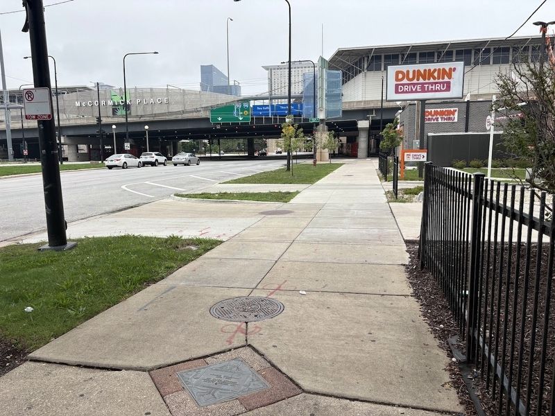 Bessie Coleman Marker near McCormick Place. Click for full size. Bessie Coleman Marker near McCormick Place image. Click for full size.