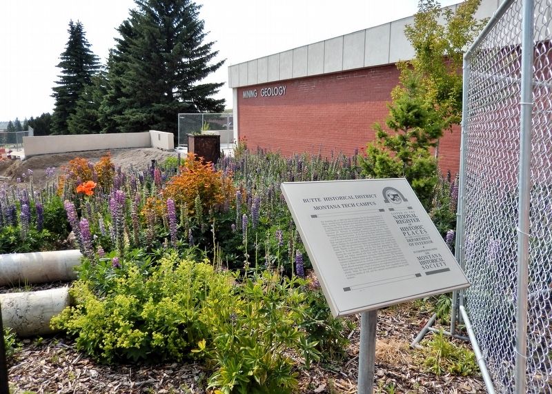 Montana Tech Campus Marker. Click for full size. Montana Tech Campus Marker image. Click for full size.