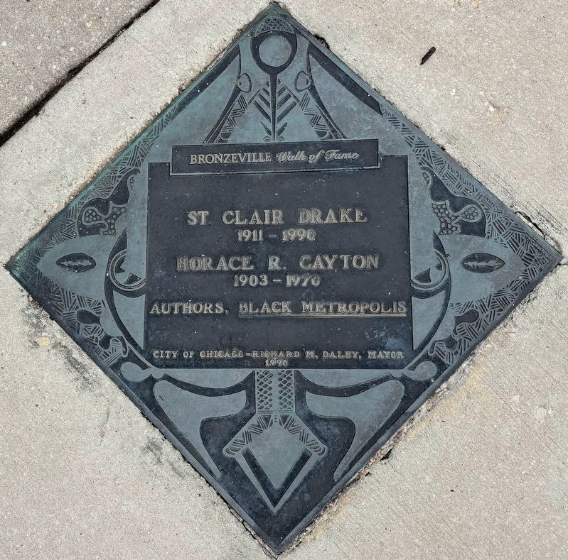 St. Claire Drake / Horace R. Clayton Marker image. Click for full size.