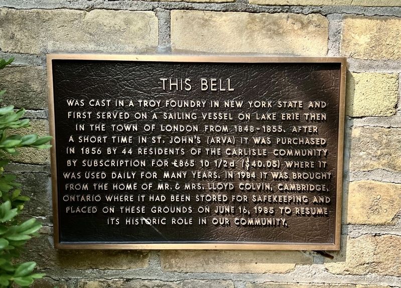 This Bell Marker. Click for full size. This Bell Marker image. Click for full size.