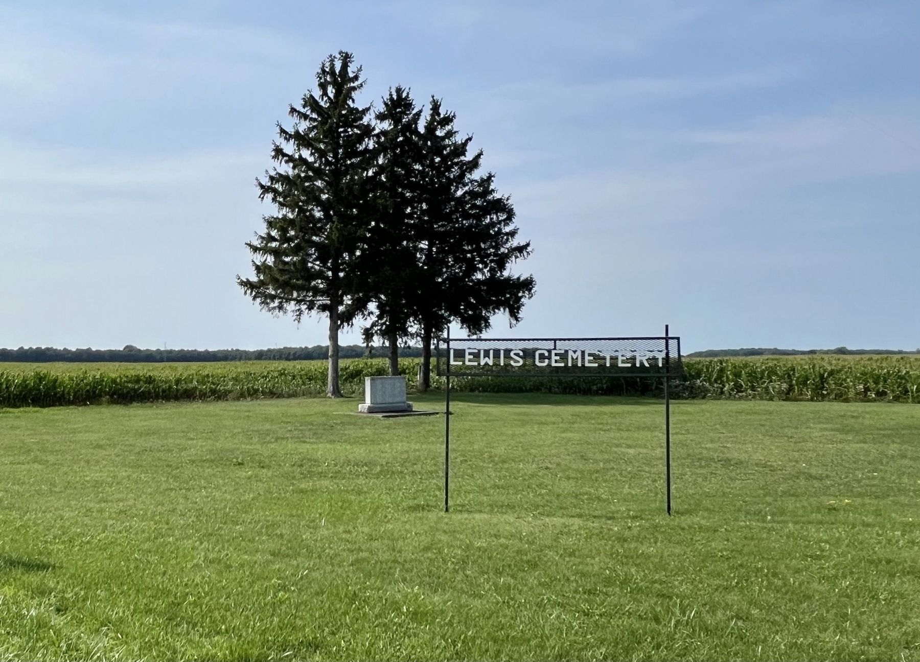 Lewis Cemetery (Lewis Corners), 2026 image. Click for full size.