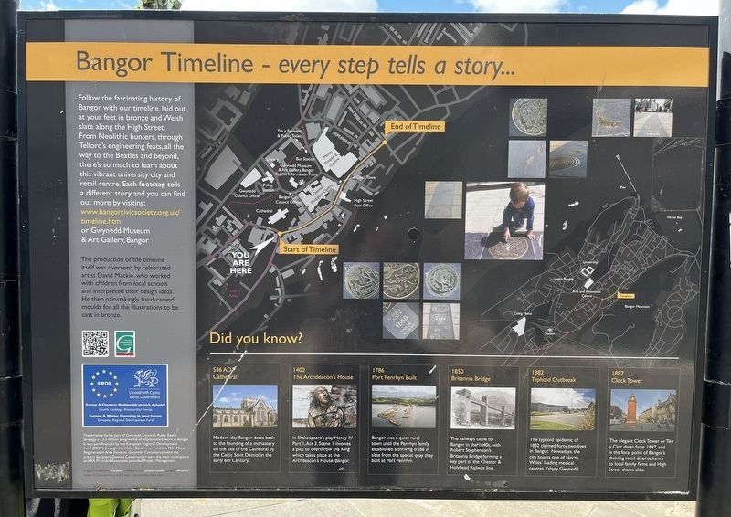 Bangor Timeline - every step tells a story... Marker. Click for full size. Bangor Timeline - every step tells a story... Marker image. Click for full size.