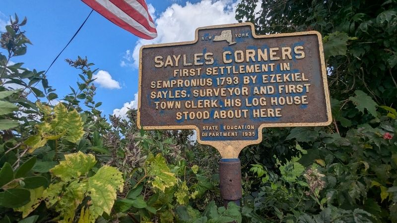 Sayles Corners Marker. Click for full size. Sayles Corners Marker image. Click for full size.