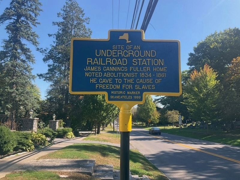 Site of an Underground Railroad Station Marker refurbished. Click for full size. Site of an Underground Railroad Station Marker refurbished image. Click for full size.