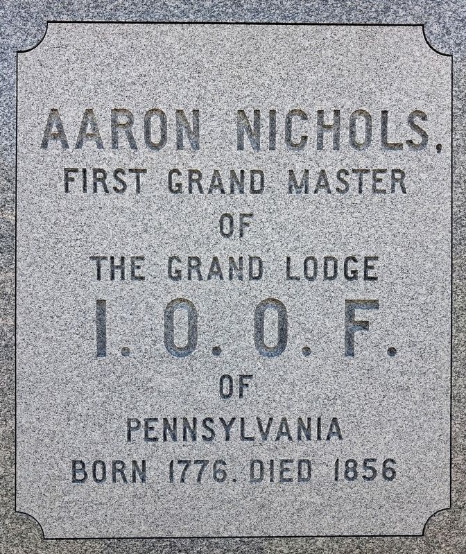 Aaron Nichols Marker. Click for full size. Aaron Nichols Marker image. Click for full size.