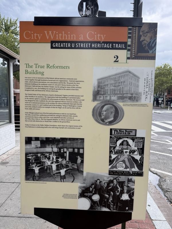 The True Reformers Building Marker. Click for full size. The True Reformers Building Marker image. Click for full size.