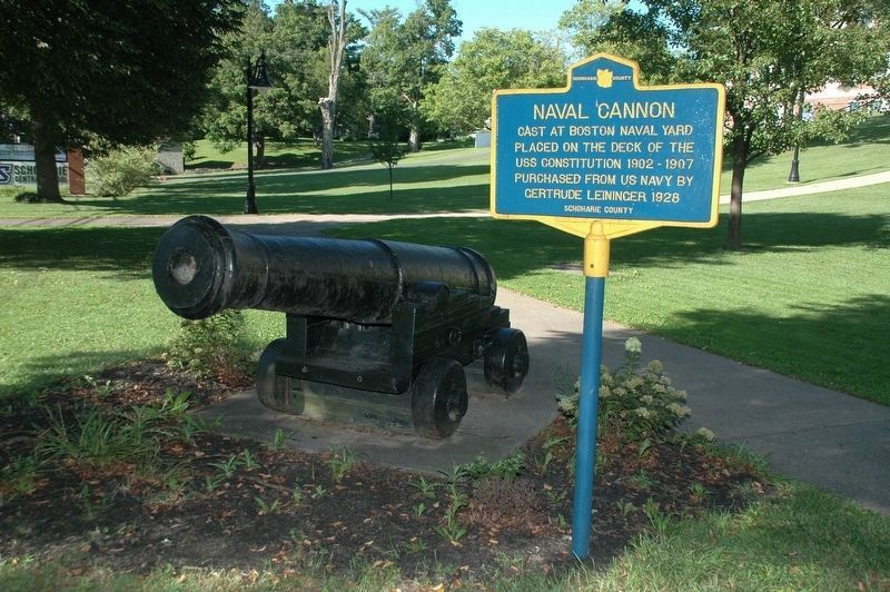 Naval Cannon & Marker. Click for full size. Naval Cannon & Marker image. Click for full size.