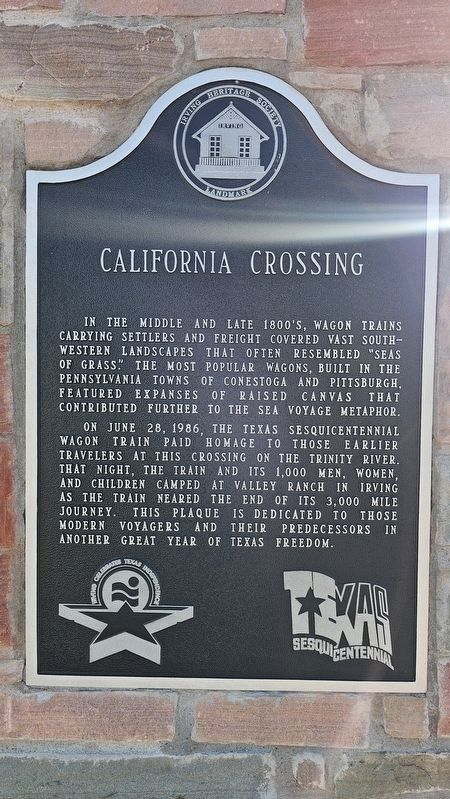 California Crossing Marker. Click for full size. California Crossing Marker image. Click for full size.