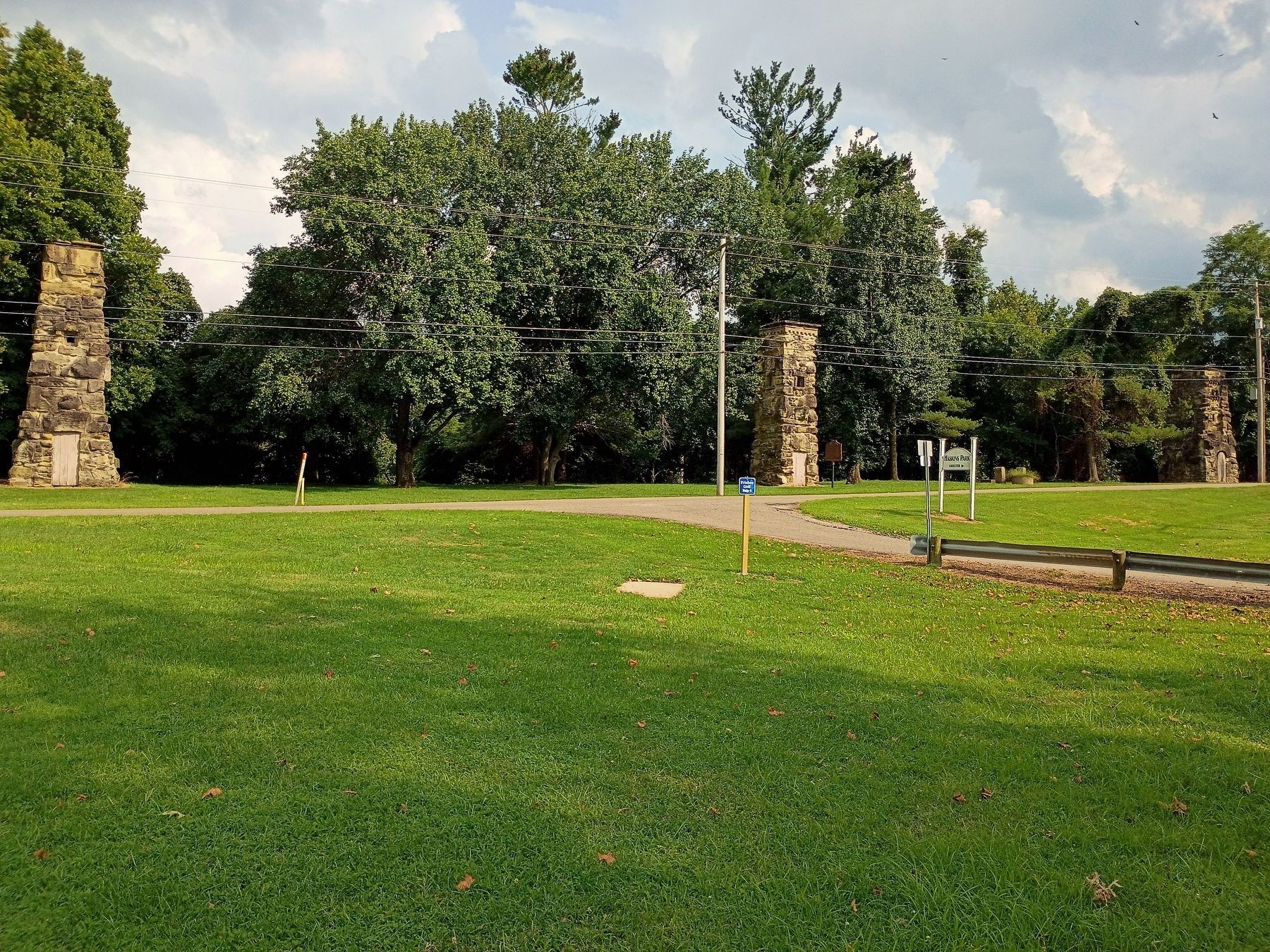 Stone Water Towers Marker. Click for full size. Stone Water Towers Marker image. Click for full size.