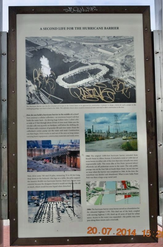 The Fox Point Hurricane Barrier / A Second Life for the Hurricane Barrier Marker image. Click for full size.