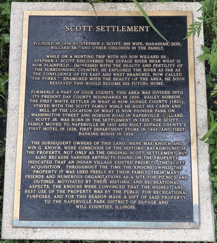 Scott Settlement Marker image. Click for full size.