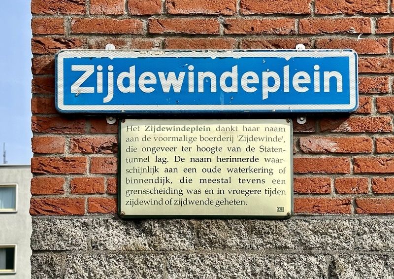Zijdewindeplein Marker. Click for full size. Zijdewindeplein Marker image. Click for full size.