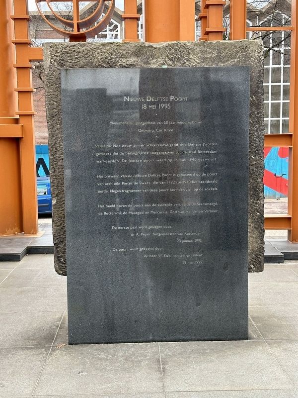 Nieuwe Delftse Poort / New Delft Gate Marker. Click for full size. Nieuwe Delftse Poort / New Delft Gate Marker image. Click for full size.