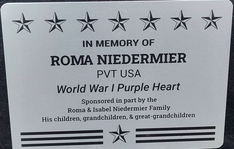 New Washington Veterans Memorial Park Marker image. Click for full size.