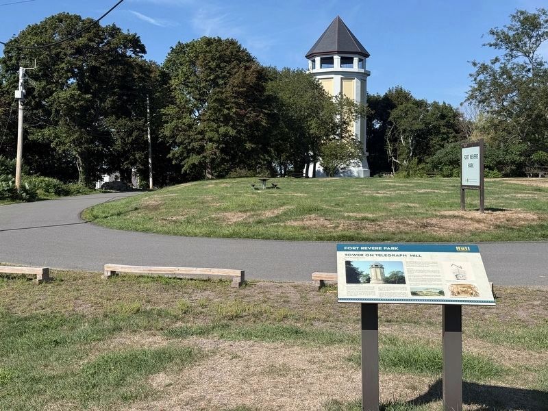 Tower on Telegraph Hill Marker (wide). Click for full size. Tower on Telegraph Hill Marker (wide) image. Click for full size.