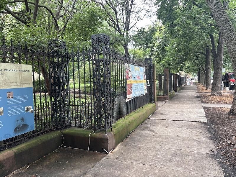 Chicago Women's Park entrance on Prairie Avenue. Click for full size. Chicago Women's Park entrance on Prairie Avenue image. Click for full size.