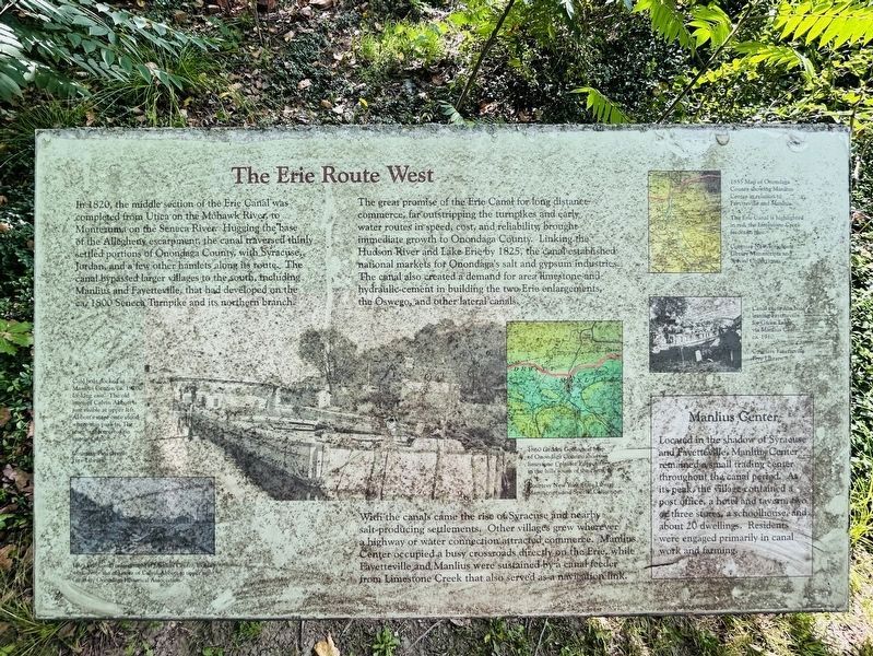 The Erie Route West Marker - Updated Photo. Click for full size. The Erie Route West Marker - Updated Photo image. Click for full size.