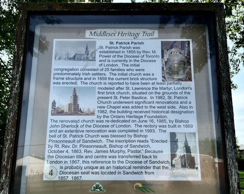 St. Patrick Parish Marker image. Click for full size.