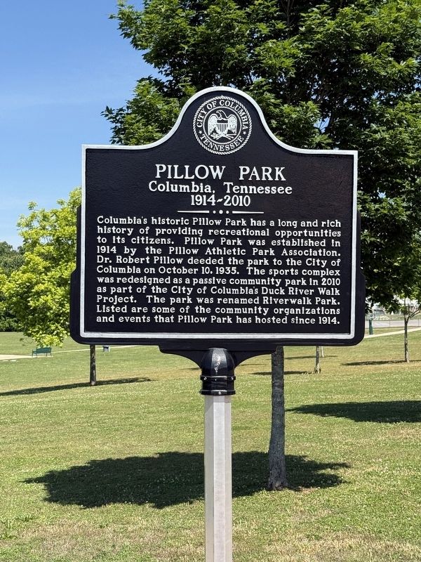 Pillow Park Marker. Click for full size. Pillow Park Marker image. Click for full size.