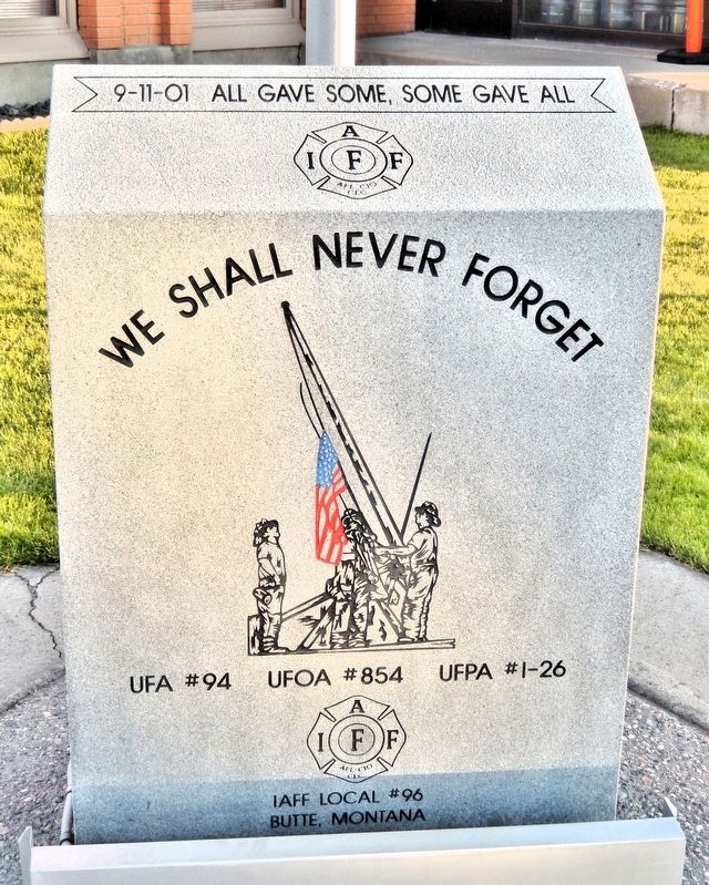 9-11-01 All Gave Some, Some Gave All Marker image. Click for full size.