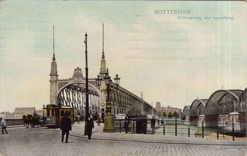 The Willemsbrug (with the railway bridge on the right). Click for full size. The Willemsbrug (with the railway bridge on the right) image. Click for full size.