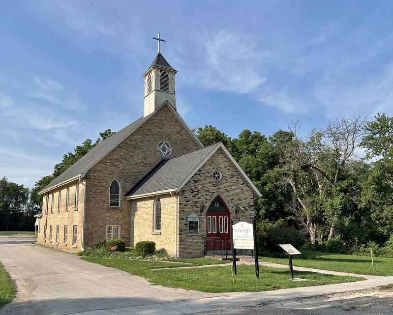 St. George’s-on-the-Wye Anglican Church and Marker. Click for full size. St. George’s-on-the-Wye Anglican Church and Marker image. Click for full size.
