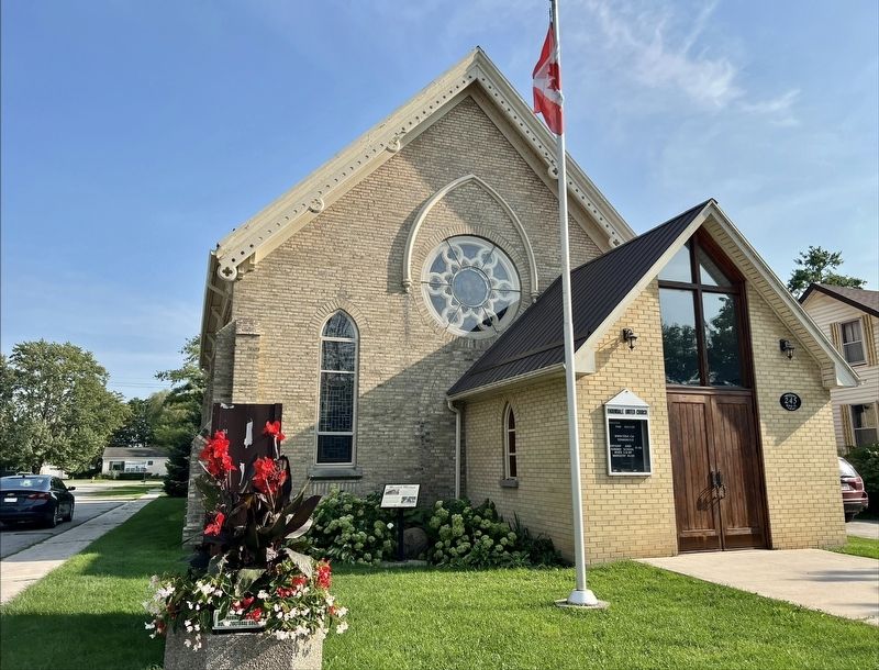 Thorndale United Church and Marker. Click for full size. Thorndale United Church and Marker image. Click for full size.