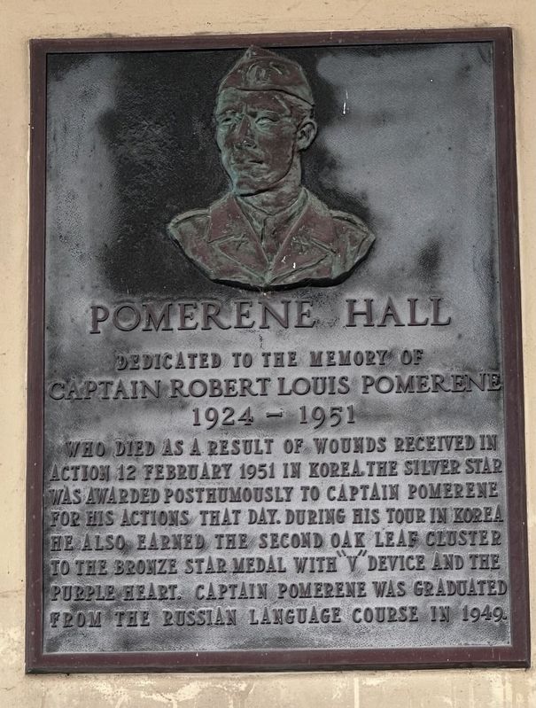 Pomerene Hall Marker. Click for full size. Pomerene Hall Marker image. Click for full size.